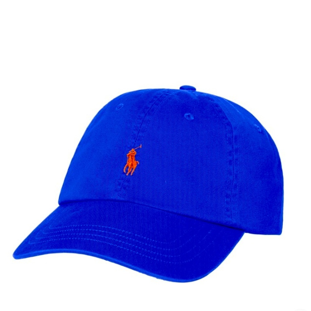 Ralph Lauren Royal Blue Hat with Red Embroidery
